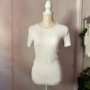 business casual white tee